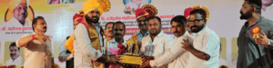 Jogeshwari Misal received the 2024 Gaurav and Gratitude Award at Wade Bolhai in memory of Rajendra Sheth Pathare