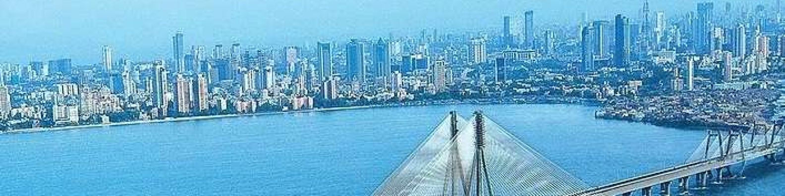Birdview of mumbai skyline
